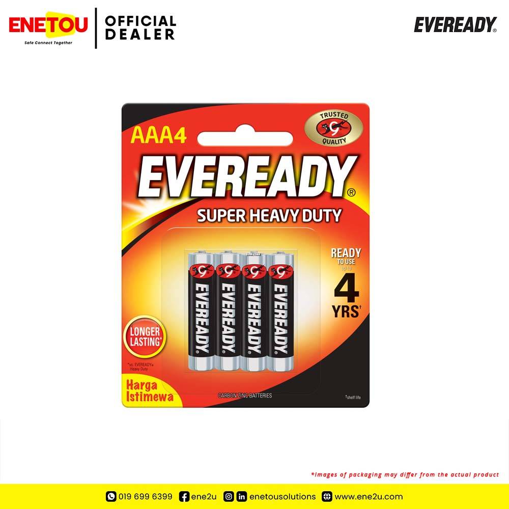 EVEREADY SUPER HEAVY DUTY (AAA) BATTERY 4PCS